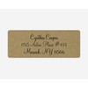60ct - Wedding Invitation Return Address Kraft Labels, Wedding Invitation