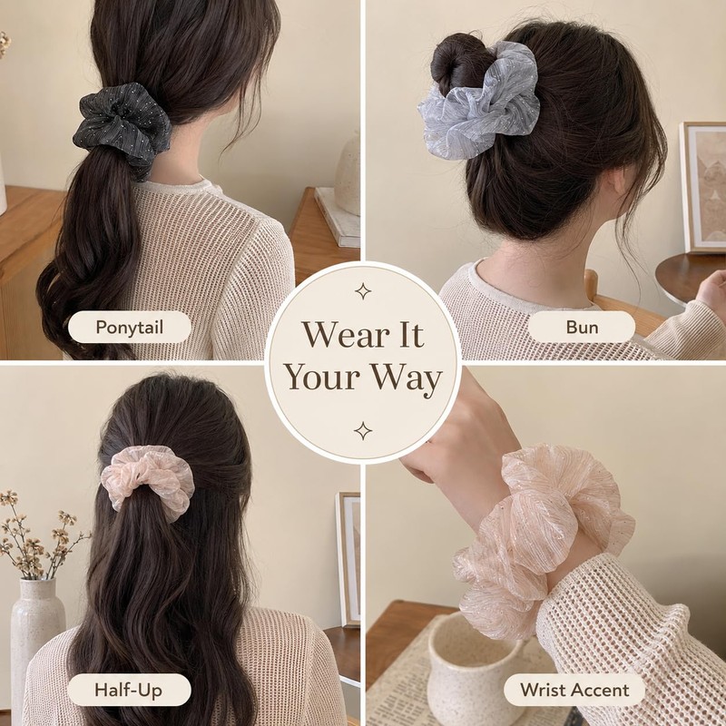 Oversized Sparkle Scrunchie