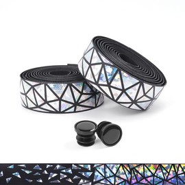 YYunying Road Bike Handlebar Tape Bicycle Handlebar Tape for MTB Road Bike Durable Grip Tape Made of PU + EVA 2 Rolls Non-Slip Shock Absorbing White