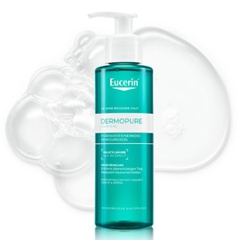 Eucerin DermoPure Clinical Pore Refining Cleansing Gel 200ml Exfoliating Body and Face Cleansing with Salicylic Acid, Reduces Blemishes and Refines Pores