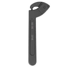 Sonew Adjustable C Pin Spanner Wrench 1 1/4 to 3in Round Head, CRV Hook Wrench for Tightening Nuts & Bearings in Vehicle Mechanical Equipment