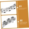 Hohopeti 5pcs Hair Clip Bezel Tray for Jewelry Making Round