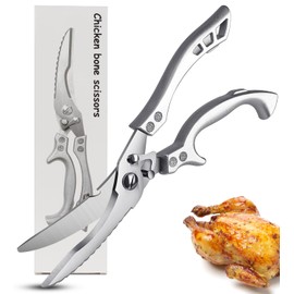 MOSFiATA Geflügelschere Küchenschere, Schere Küche Scharfe Edelstahl Knochenschere, Allzweckschere für Fleisch, Fisch,mit Sicherheitsverschluss