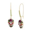 Betsey Johnson Womens Sugar Skull Dangle Earrings