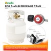 Upgraded 5FT 0-10 PSI Adjustable High Pressure Propane Regulator with