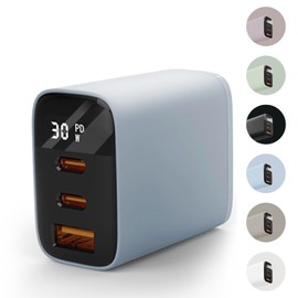 [i-phone16 15 Charger & 3 Ports Simultaneous Rapid Charging] Rapid Charger, 30 W, PD Rapid Charging Adapter, Type-C Charger, AC Adapter, USB Port & USB C Port, Charger, Type-C PSE Certified Product,