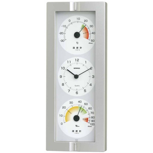 enpekkusu Weather Meter, Temperature and Humidity Meter, Life Control Hygrometer Wall Made in Japan syainsiruba- tq – 2440