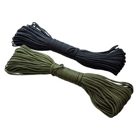 Paracord Tent Rope, Set of 3, 99.8 ft (31 m), Tent Accessories, Camping Supplies, Mountain Climbing, Outdoor (Olive)