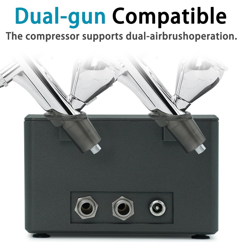 SprayMagic Airbrush Air Compressor, 55PSI High Pressure Compressor Pump