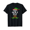 Gen Z Elf Matching Family Group Christmas Party Pyjamas T-Shirt