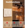 MOES 3 Way Smart Star Ring Dimmer Switch, 2.4GHz WiFi
