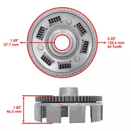 Caltric Clutch Outer Basket & Plates Repair kit for Fourtrax 300 TRX300 TRX300FW 88-2000