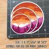 Subtle Lesbian Flag, Weather-Resistant Pride Sticker for Laptop, Water Bottles,