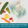 12-Pack Reusable Silicone Food Storage Bags, 100% Silicone Stand-Up Wide-Open