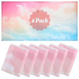 SHUESS 6 Pack 4 x 2 ft Fluorescent Light Covers for Ceiling Lights, Magnetic Light Covers for Ceiling Lights Classroom, Fluorescent Light Filters for Office Home Hospitals Ceilings, Redude Harsh Glare