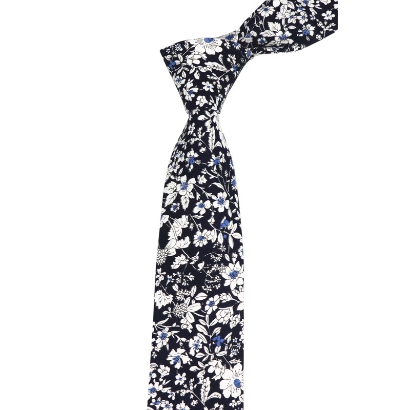 Elfeves - Corbata delgada de algodón y lino para hombre,
