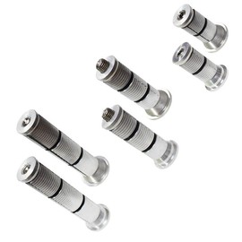 Pirhosigma Bicycle Front Fork Headset Expansion Bolt Screw Compression Plug Suspension Inserts 6 Sizes Core 28.6/31.8mm 24 to 30 mm Expander Reusable CNC Knurling Aluminum Alloy for Mountain Bik