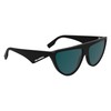 KARL LAGERFELD Unisex KL6185S Sunglasses, Black, One Size, black