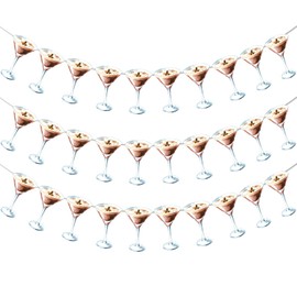 3PCS Espresso Martini Party Banner, Martini Bar Theme Party Decorations Espresso Martini Sign Decor for Martini Birthday Party, a Tini Bit Older Party, Bachelorette Party Supplies