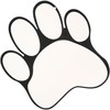 Paw Print Two-Sided Decoration, 6 x 6 inches