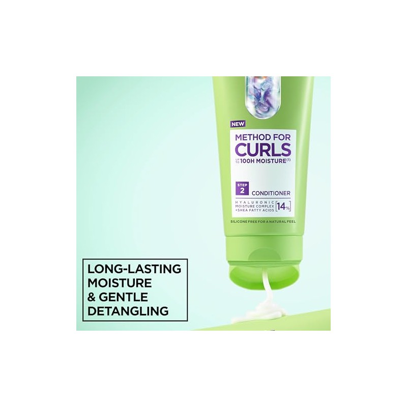 Garnier Conditioner For Curly Hair And Coils, Method For Curls