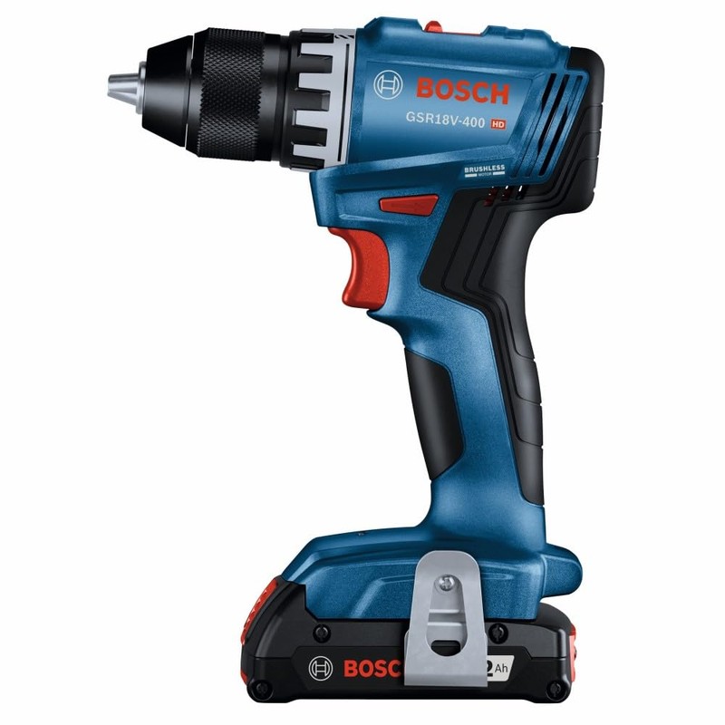 Bosch GSR18V-400B12 18V Compact Brushless 1/2 In. Drill/Driver Kit with