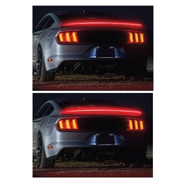 Simoni Racing SPC/L Car Rear Spoiler, Universal Boot Spoiler, Universal Bright Spoiler, Black Waterproof Rubber, Black