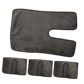 Healeved 4 x Beauty-Pflege-Handtücher, Handtücher, Beauty-Handtuch, Fingerspitzen-Gesichtstuch, Kosmetiker-Ausrüstung, weiches Gesichtstuch, weiches Kosmetikerhandtuch, graues Korallenvlies