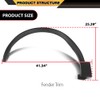 Front Pair Fender Flares Wheel Trim Opening Molding Left &