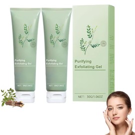 2 PCS Purifying Exfoliating Gel, 2024 New Exfoliating Gel, Exfoliating Scrub, Moisturizing Cleanses Skin Give,Deep Cleansing Face and Body Exfoliating Scrub Gel for Various Skin Types