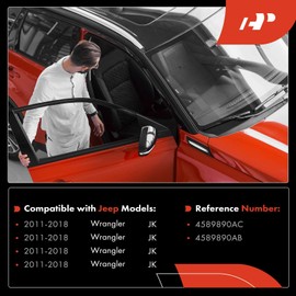 A-Premium Rear Tailgate Door Check Strap Stopper Compatible with Jeep JK Series Wrangler 2011-2018
