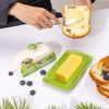 Cow Butter Dish with Lid for Countertop, Large Ceramic Embossed
