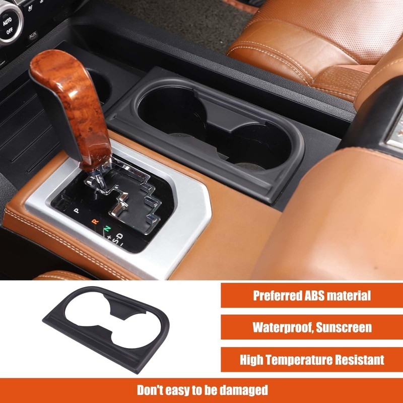 Front Seat Armrest Cup Holder Frame Cover Compatible with Toyota