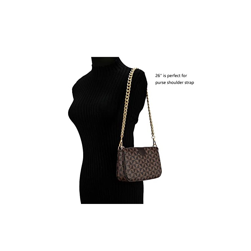 Xiazw Medium Size Fabulous Metal Shoulder Crossbody Purse Strap Replacement