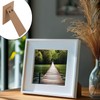 NICENEEDED 2 PCS 4.13 Inch Easel Back Picture Frame, Photo