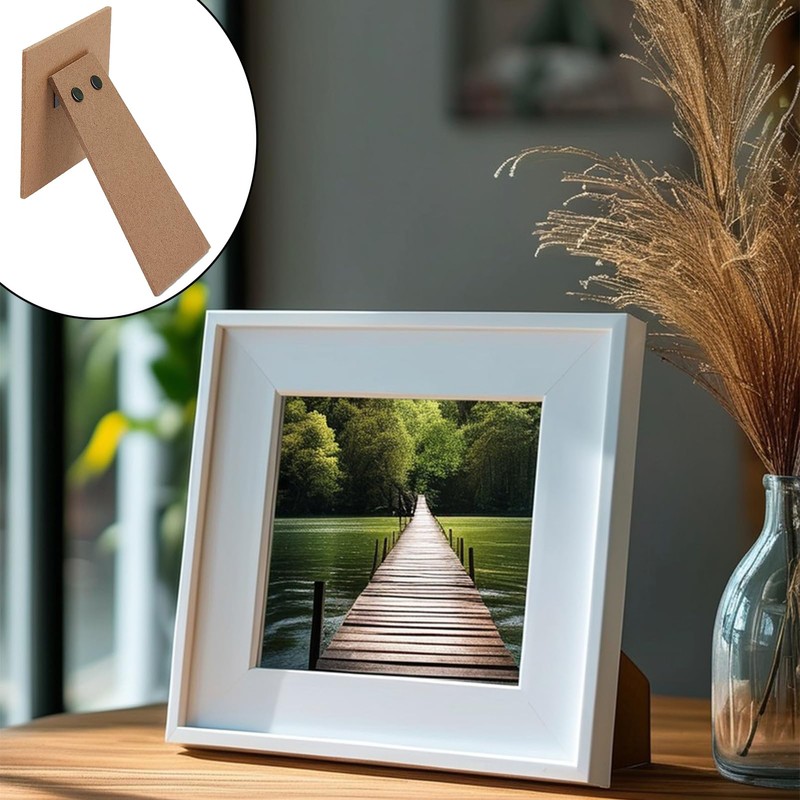 NICENEEDED 2 PCS 4.13 Inch Easel Back Picture Frame, Photo