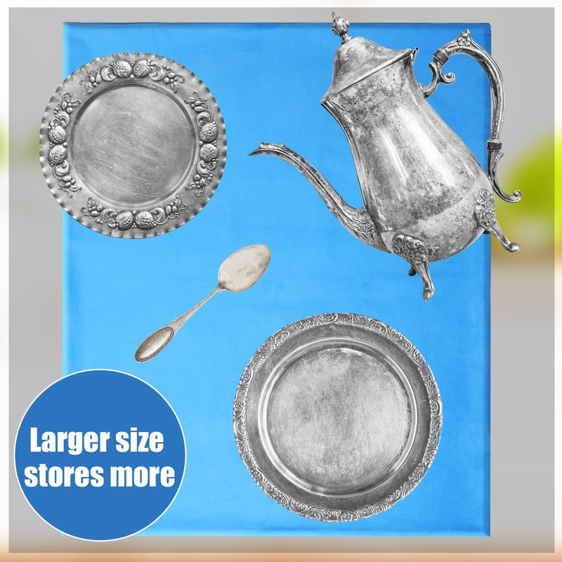 Oudain Silver Storage Bag 24 x 30 Inch Zippered Anti