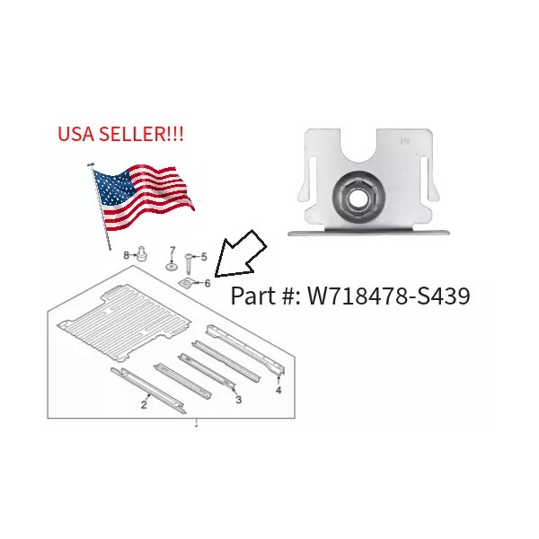 Unbranded 2 NEW TRUCK BED MOUNTING NUTS (RIGHT-HAND SIDE) FOR