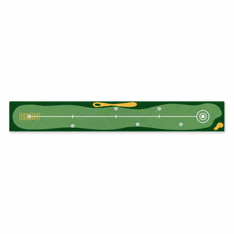Golf Putting Mat for Indoor & Outdoor Practice – 94.49-Inch