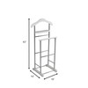 Proman Products VL17027 Fuji Twin Valet, 40" Height, White