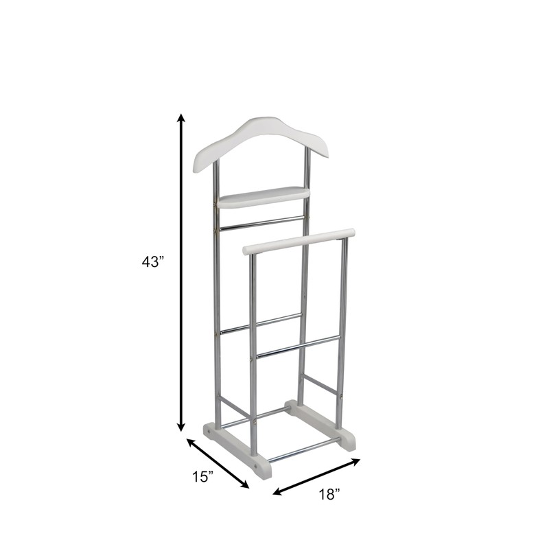 Proman Products VL17027 Fuji Twin Valet, 40" Height, White