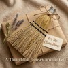 12" Hand Held Whisk Broom 2 Pack, Natural Handmade Corn
