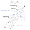 RV Lock,T-Handle Lock Kit with Keys,Motorhome Locks Garage Door Lock