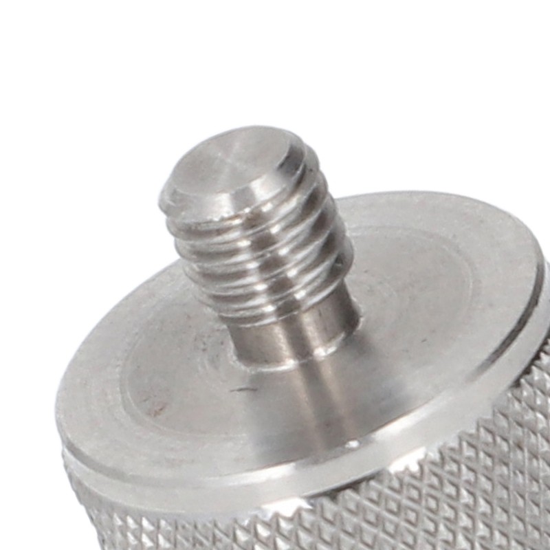 Prism Adapter Knurling Stainless Steel M8 Thread Survey Pole Adapter