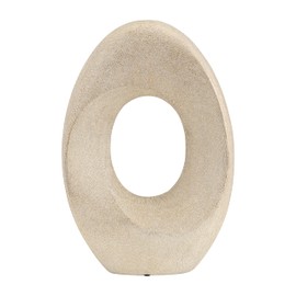 Sagebrook Home Glam Abstract Decorative Sculpture - Stoneware & Ceramic Accent Piece - Metallic Gold Finish - Modern Art Decor for Home, Office, Bedroom, Living Room - 16" Elegant Statement Display