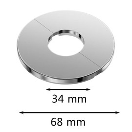 Tucireat Set of 4 Pipe Cover Heating Pipe Floor Radiator Pipe Cover Decorative Pipe Cover Radiator Cover Wall Cover Stainless Steel Cover