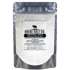 Boise Salt Co. Pretzel Salt – 4 Ounce Resealable Standup Pouch (4 oz)