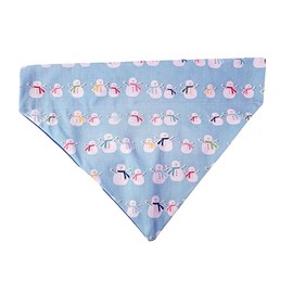 Snowman Over the Collar Dog Bandana That Slips onto Their Existing Collar Size (XXL)
