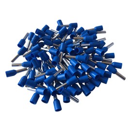 GTSE 100 pcs Blue Single Entry 0.75mm² Bootlace Ferrule Connector Insulated Cord Pin End Terminals
