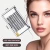 Cluster Lashes,Lankiz Individual Eyelashes C Curl 10-16mm Reusable DIY Individual